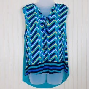 Kaari  Blue sleeveless top